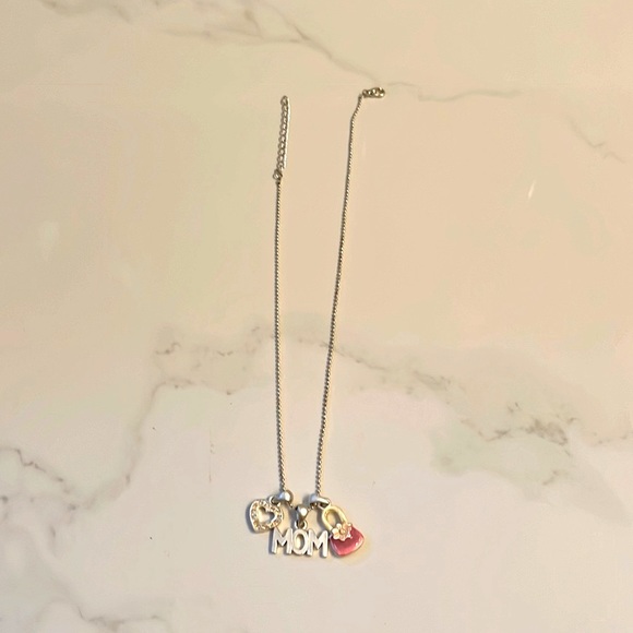 Mom charm necklace with silver chain, 18”, adjustable to 16”, Mother’s Day!!! - Picture 4 of 5